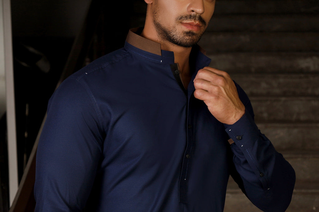MID-NIGHT BLUE SHALWAR KAMEEZ