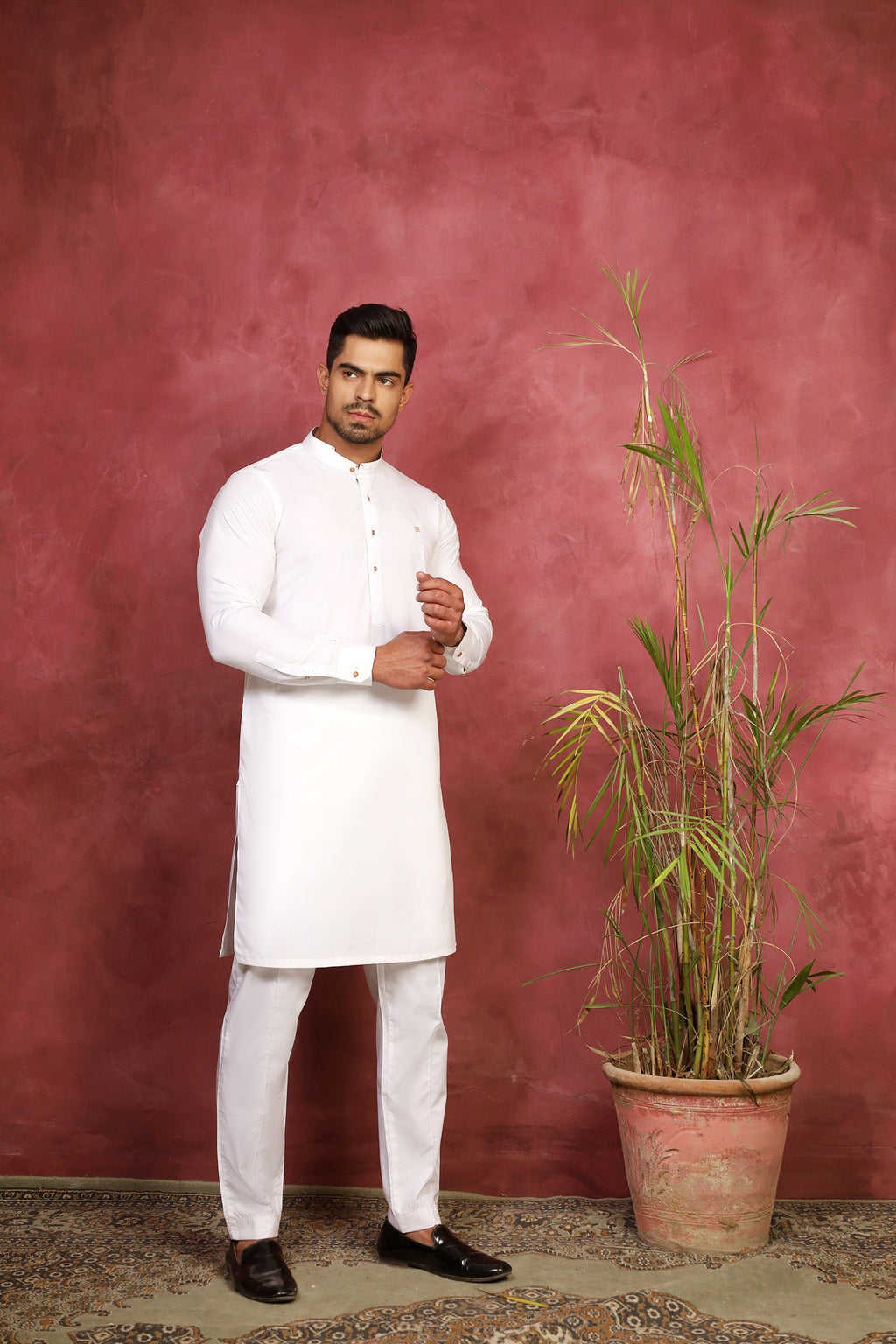 WHITE KURTA TROUSER