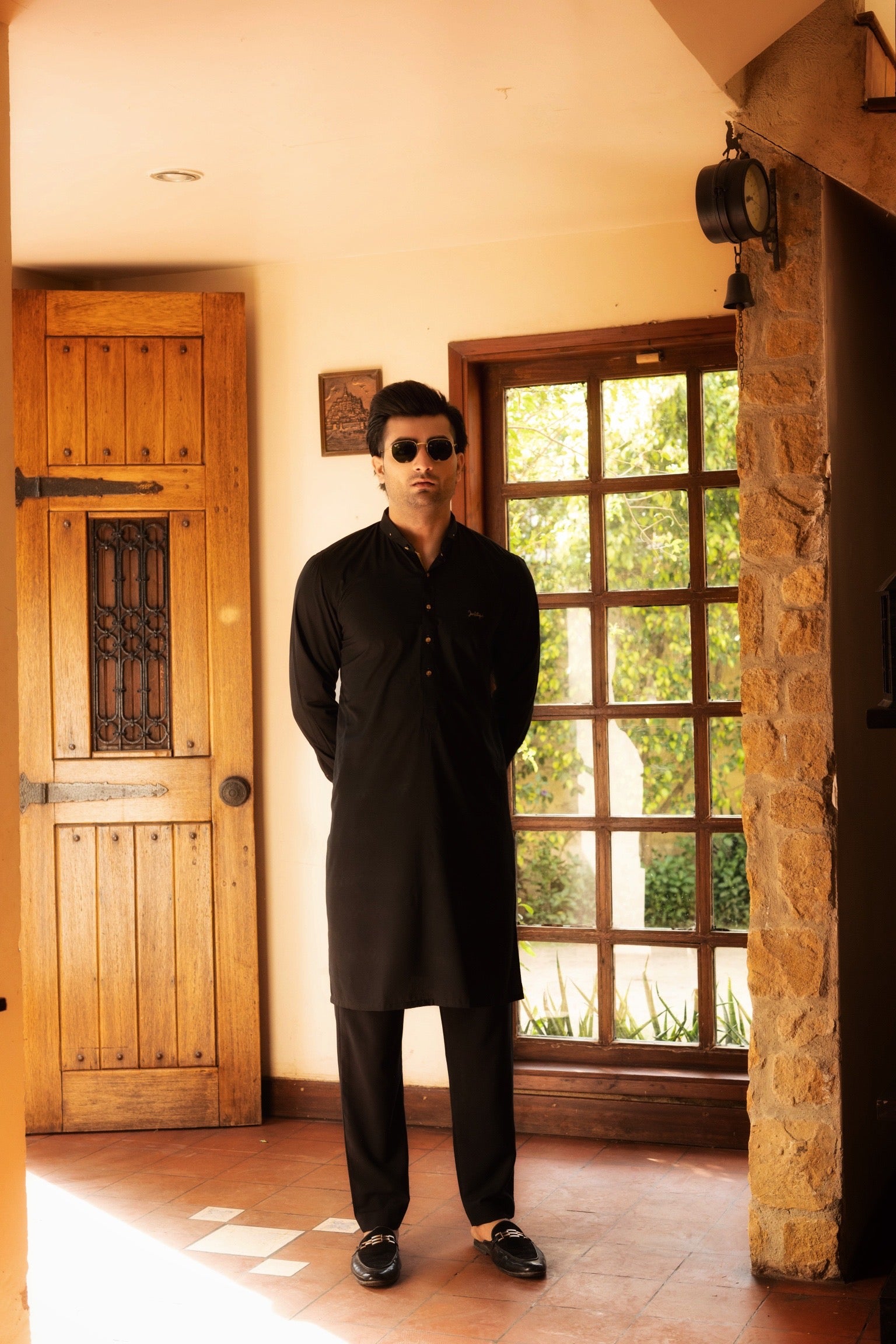 BLACK SIGNATURE KURTA TROUSER