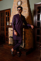 PURPLE CLASSIC KURTA TROUSER