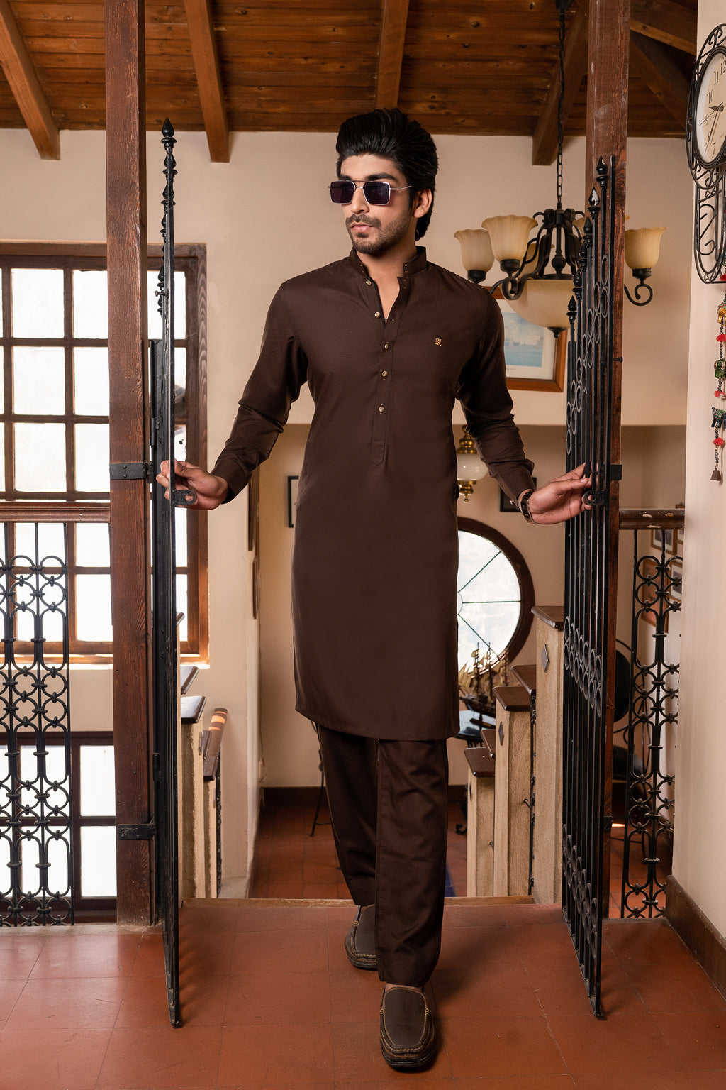 CHOCO BROWN KURTA TROUSER
