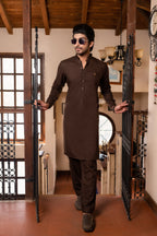 CHOCO BROWN KURTA TROUSER