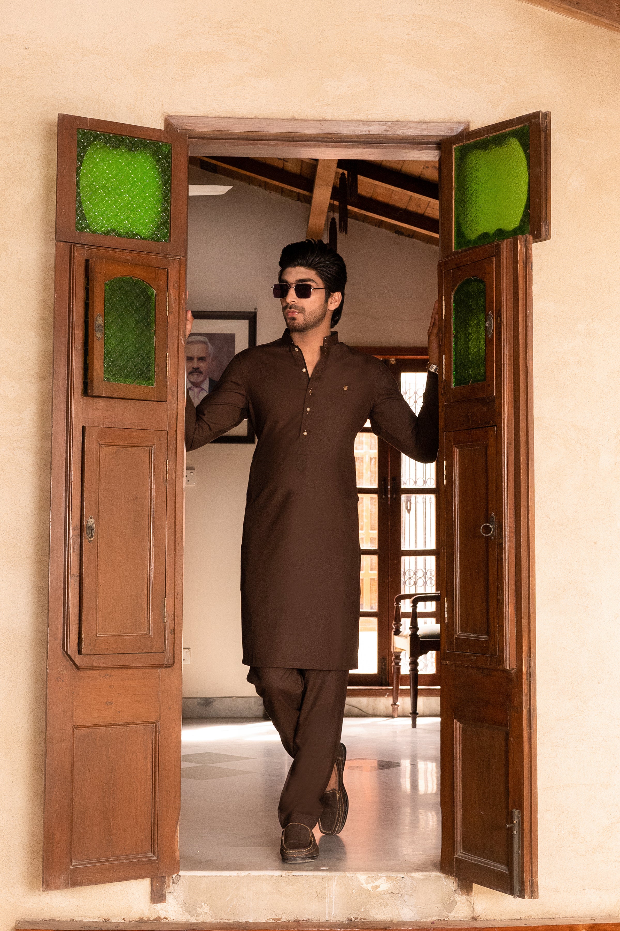 CHOCO BROWN KURTA TROUSER