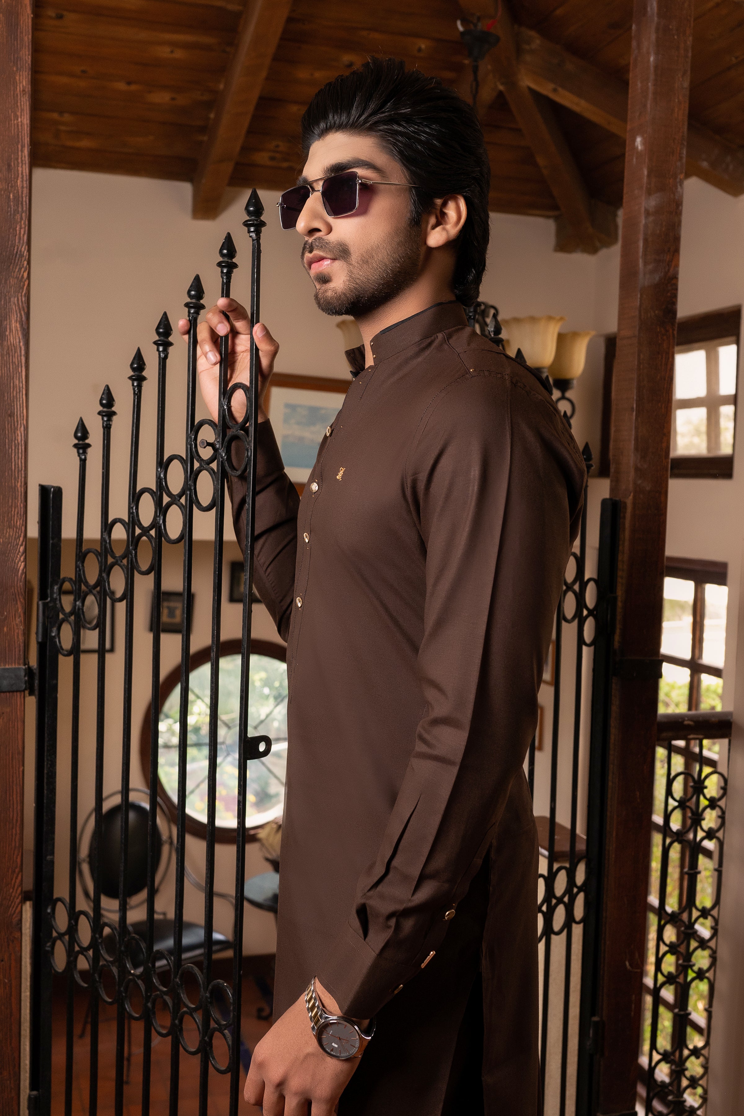 CHOCO BROWN KURTA TROUSER