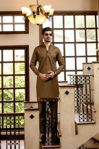 SADDLE BROWN KURTA TROUSER