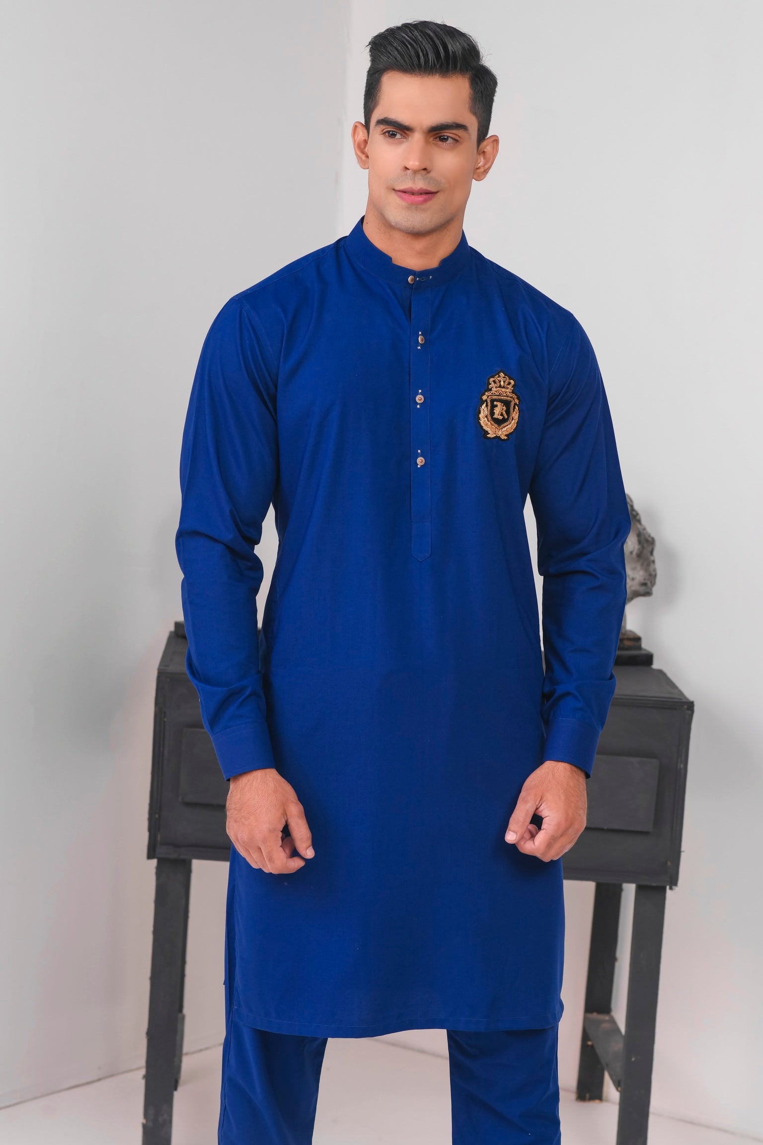 INK BLUE KURTA TROUSER
