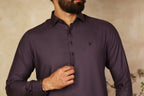 PURPLE TWILL SHALWAR KAMEEZ