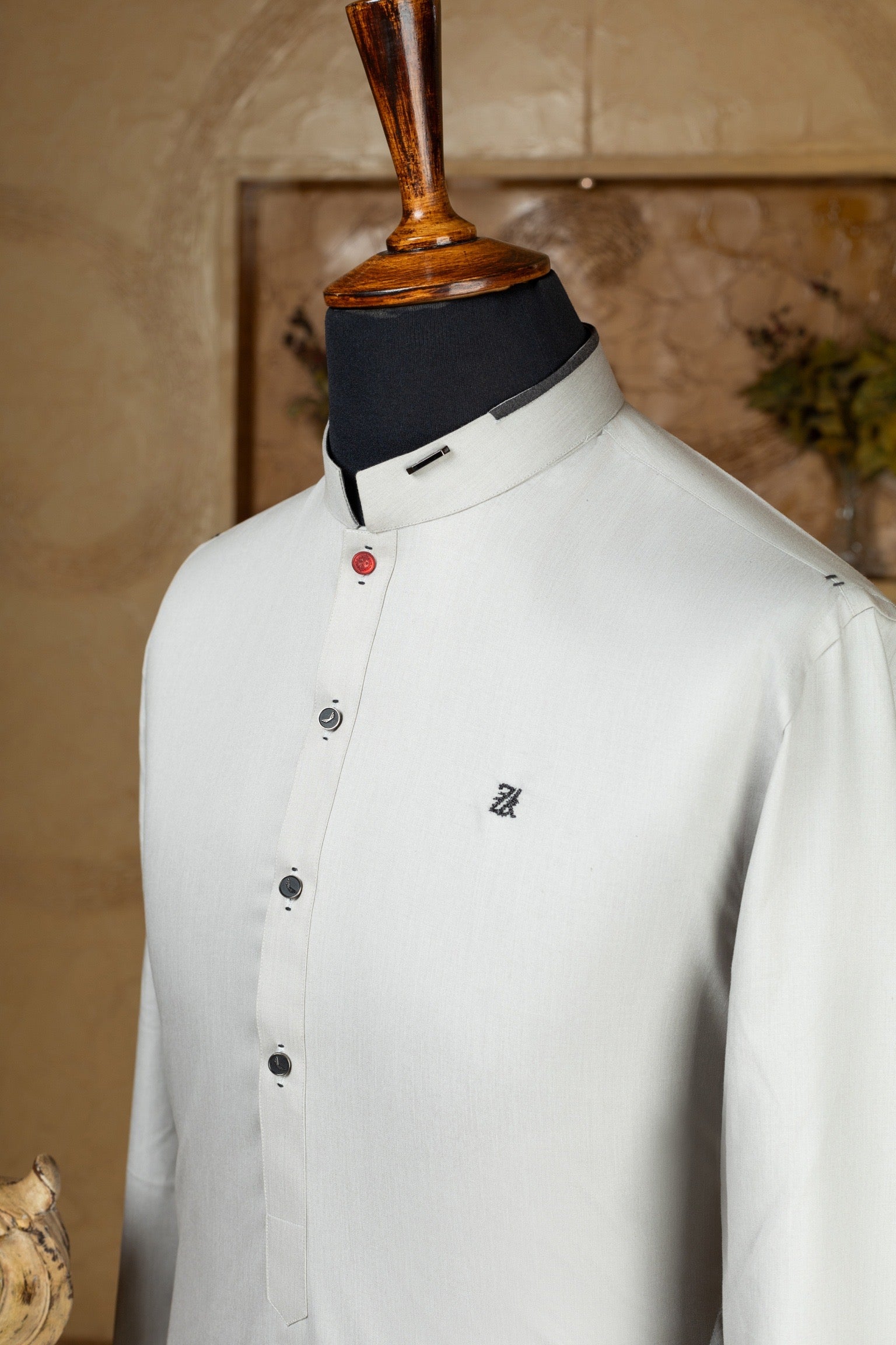 SILVER GREY KURTA TROUSER