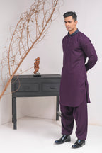 PURPLE DUCK COLLAR SHALWAR KAMEEZ
