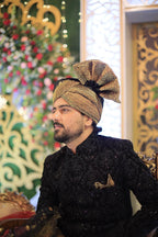 BLACK SHERWANI