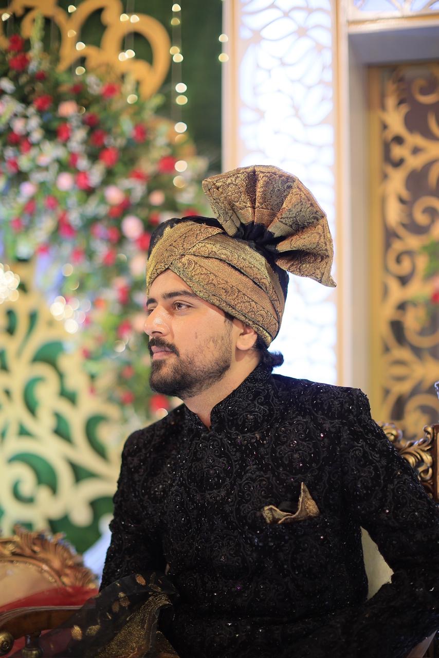 BLACK SHERWANI