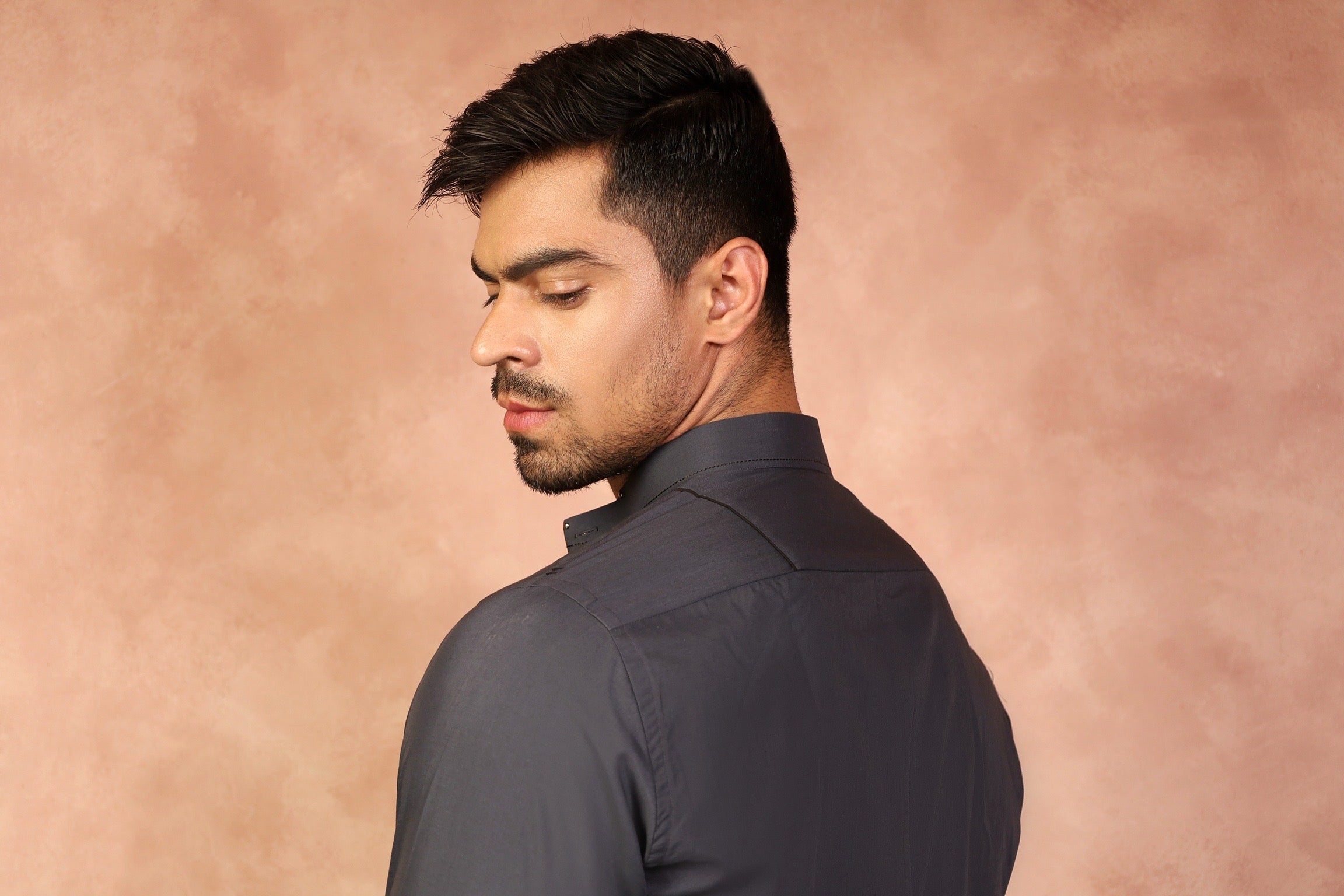 GREY METALIC SHALWAR KAMEEZ