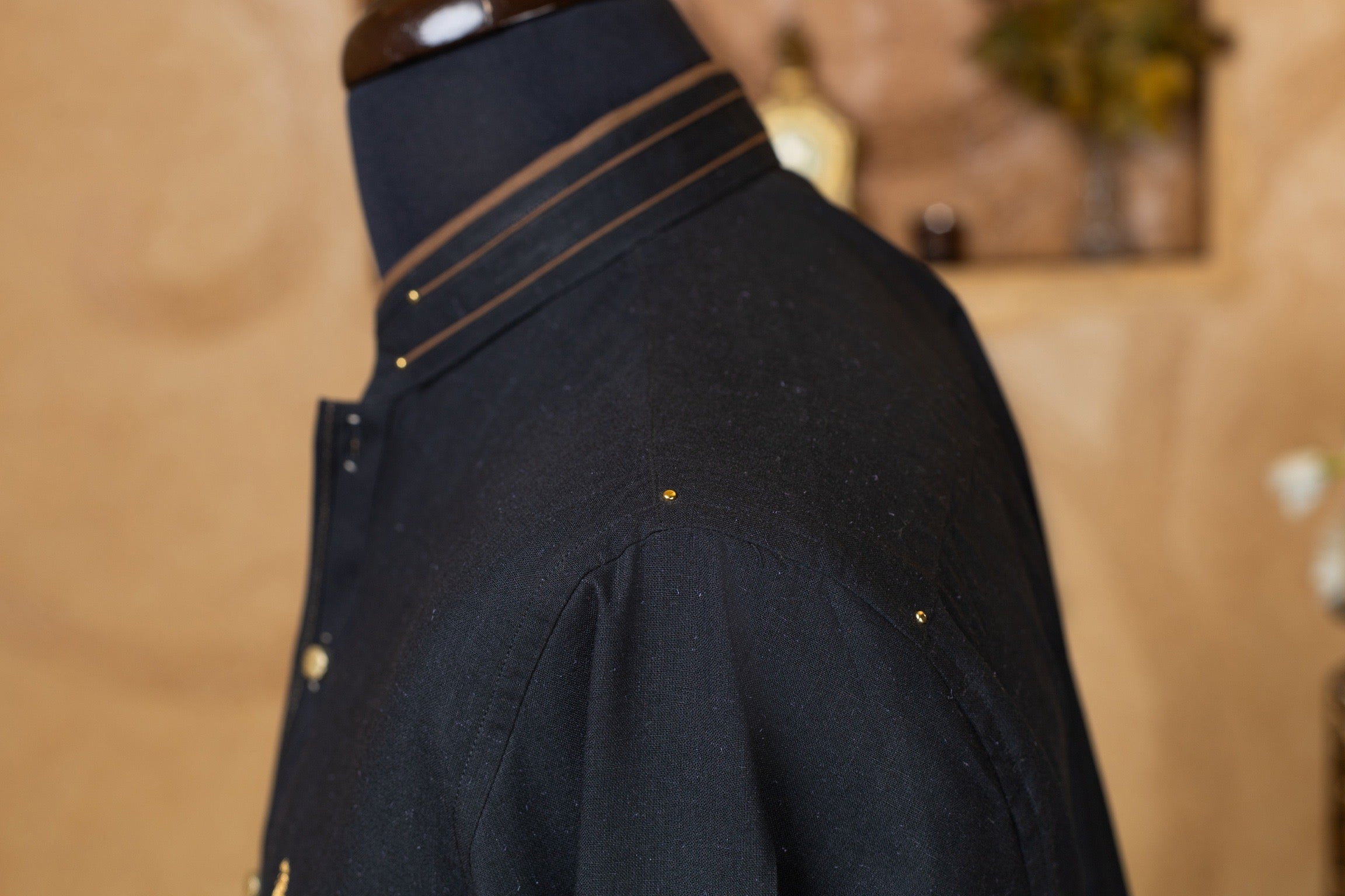 BLACK MANDARIN KURTA TROUSER