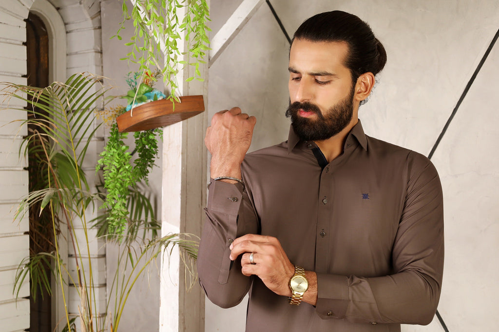 PEANUT BROWN SHALWAR KAMEEZ