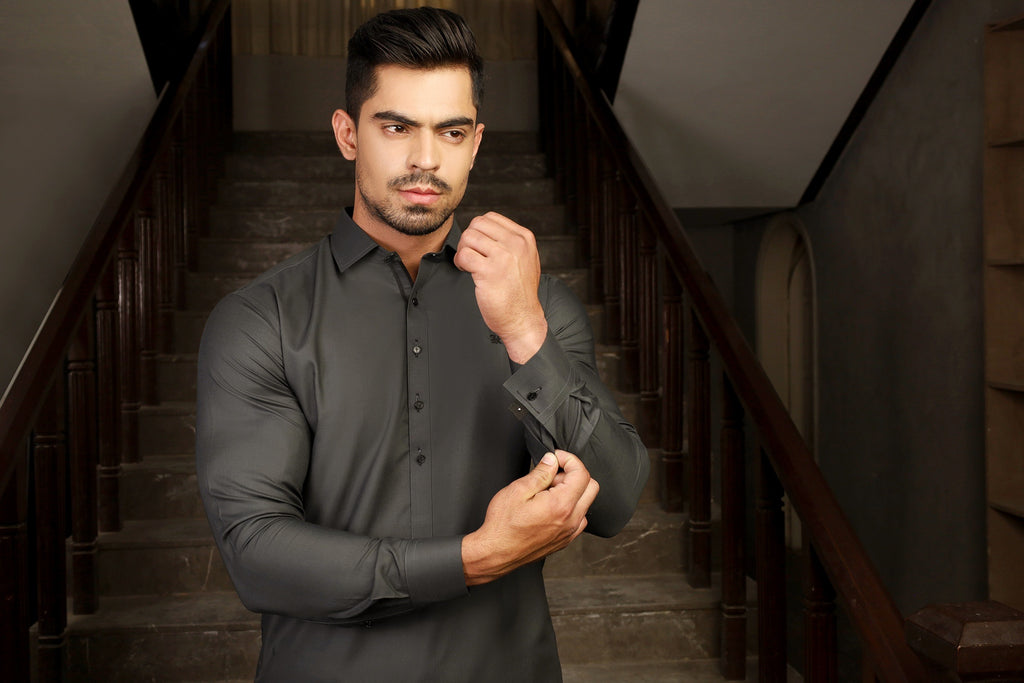 GREY SHALWAR KAMEEZ
