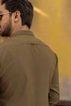 OLIVE BROWN KURTA TROUSER