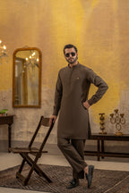 CHOCO BROWN KURTA TROUSER