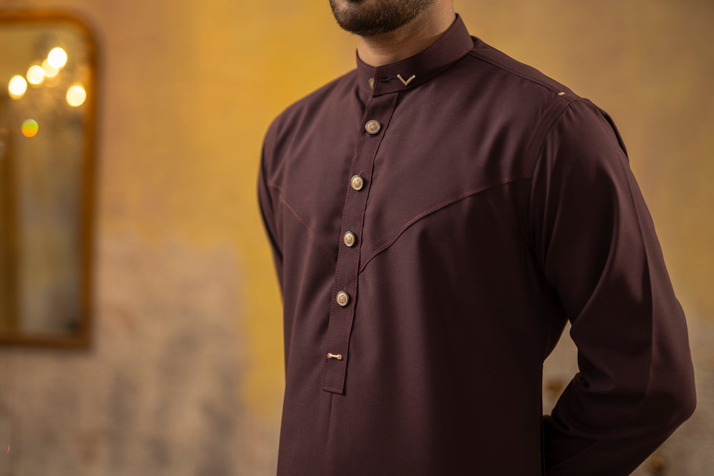 WOOD MAROON JUBBA