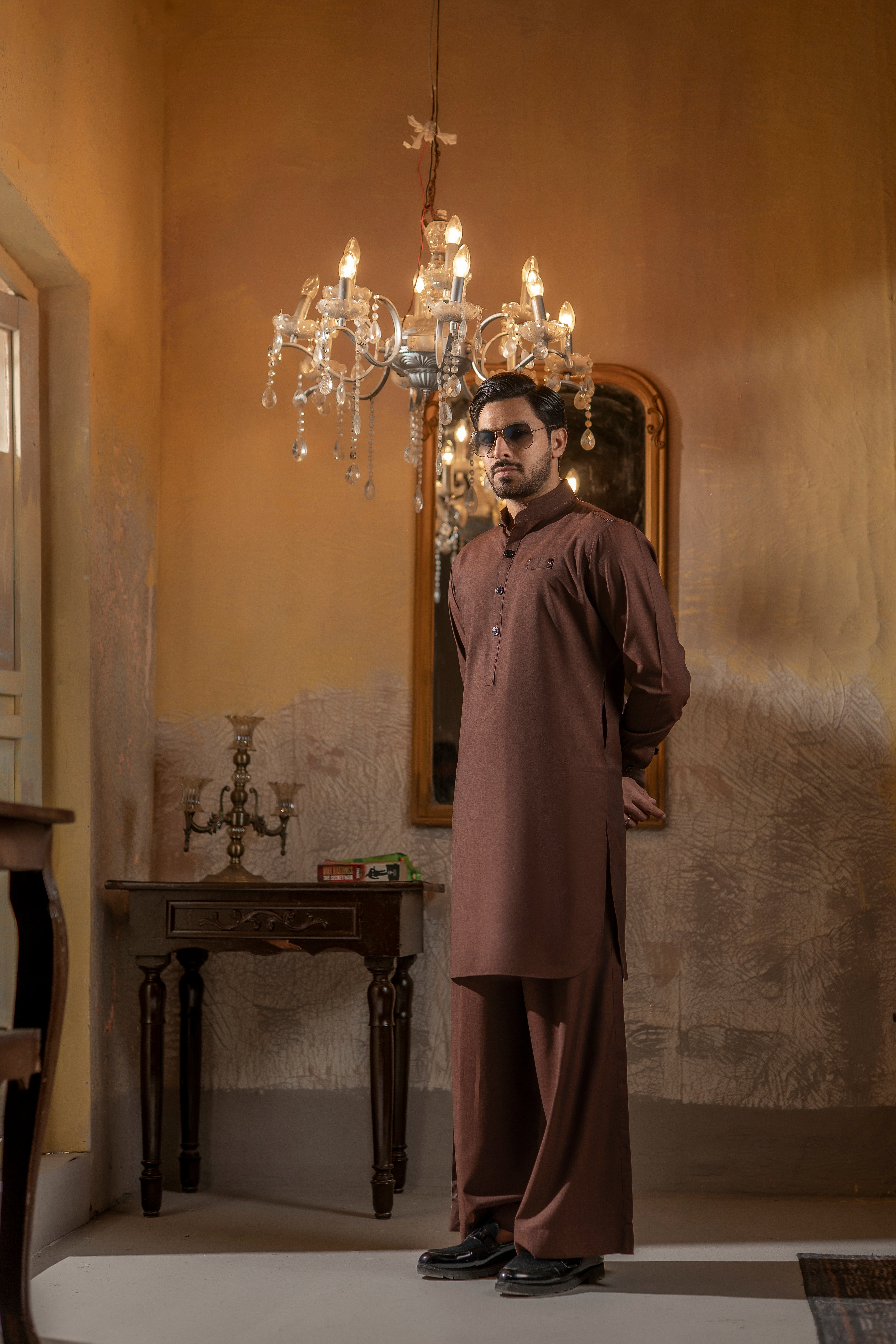 MILD BROWN FARSHI SHALWAR KAMEEZ