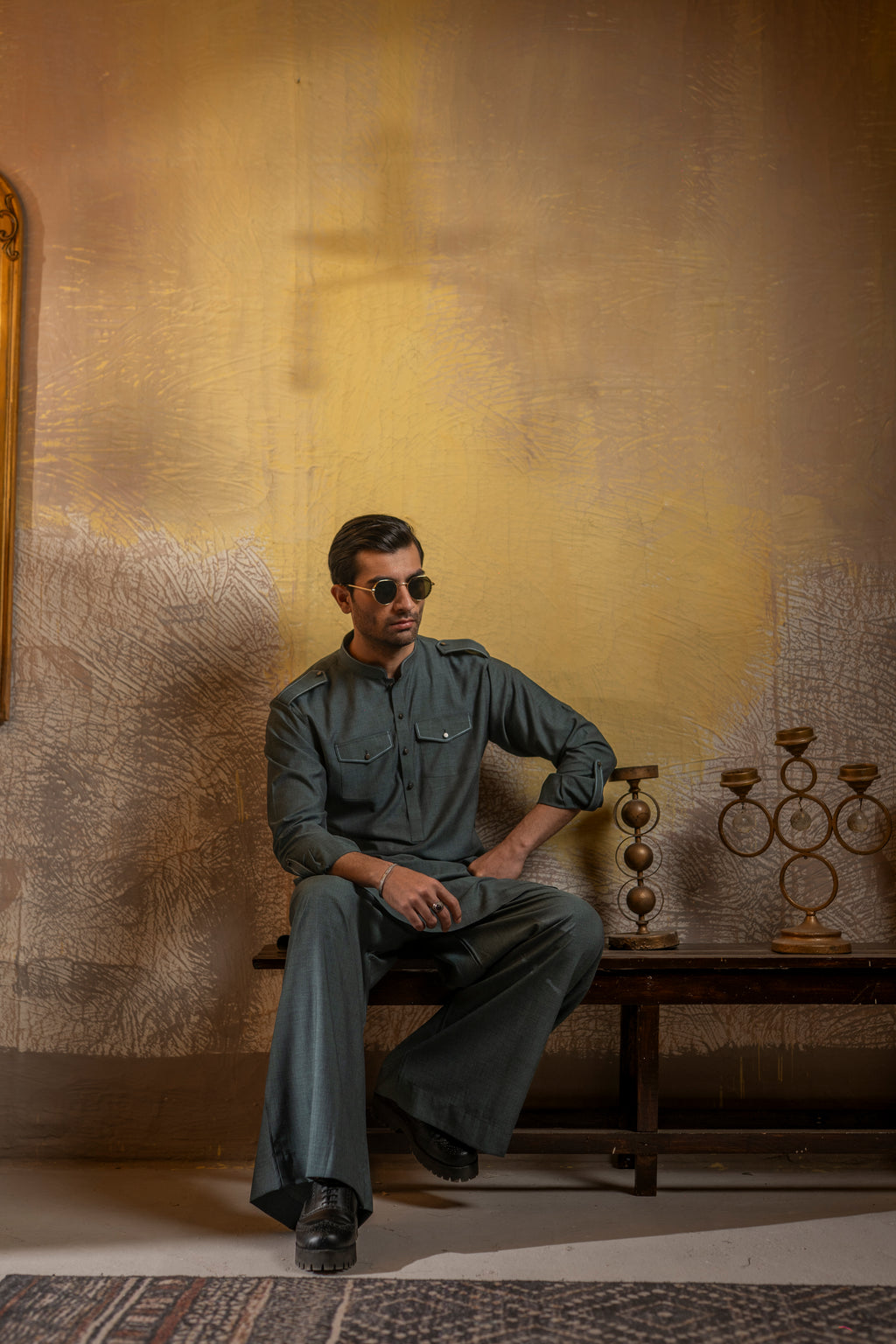 ICE BLUE FARSHI SHALWAR KAMEEZ