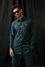 GREEN SAFARI KURTA TROUSER