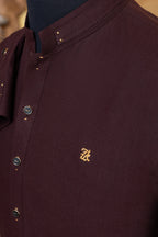 WOOD MAROON KURTA TROUSER