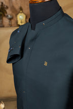 GREEN DUAL THREAD KURTA TROUSER