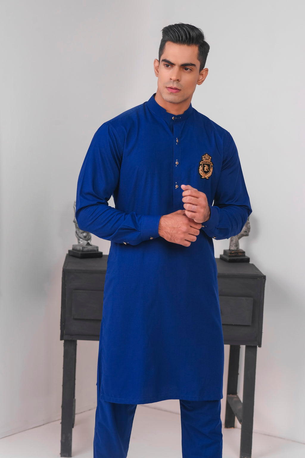 INK BLUE KURTA TROUSER