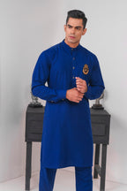 INK BLUE KURTA TROUSER