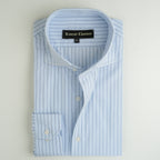 BLUE & WHITE STRIPED SHIRT