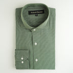 GREEN TWILL JACQUARD SHIRT