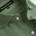 GREEN TWILL JACQUARD SHIRT