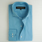 AQUA STRIPED SHIRT