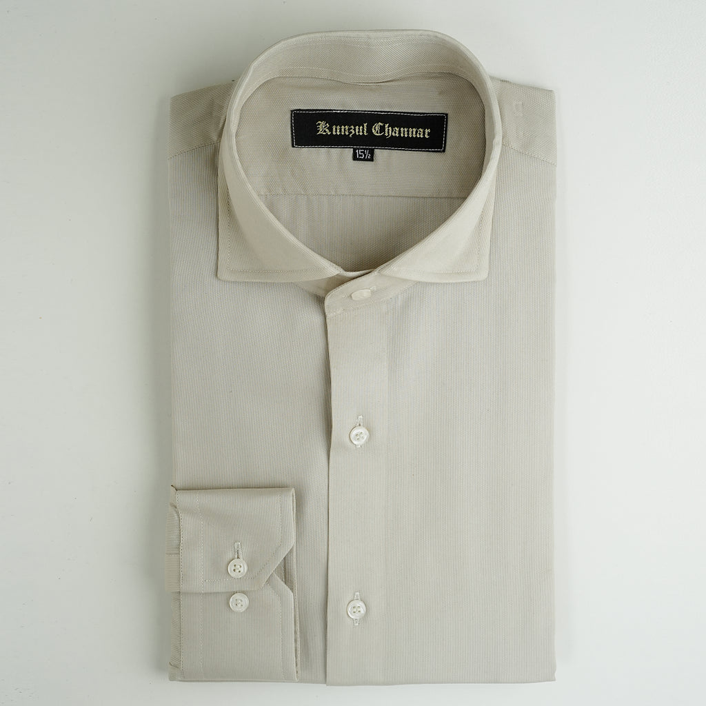 BEIGE COTTON SHIRT