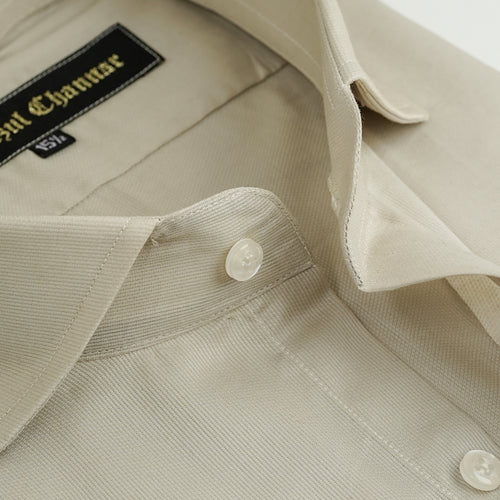 BEIGE COTTON SHIRT
