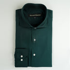 BOTTLE GREEN COTTON SHIRT