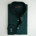 BOTTLE GREEN COTTON SHIRT