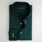 BOTTLE GREEN COTTON SHIRT