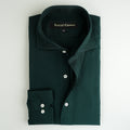 BOTTLE GREEN JACQUARD SHIRT
