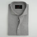 GREY TWILL TEXTURED SHIRT