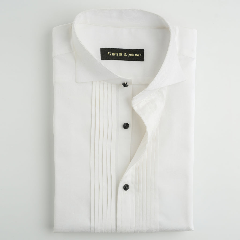 WHITE PREMIUM TUXEDO SHIRT