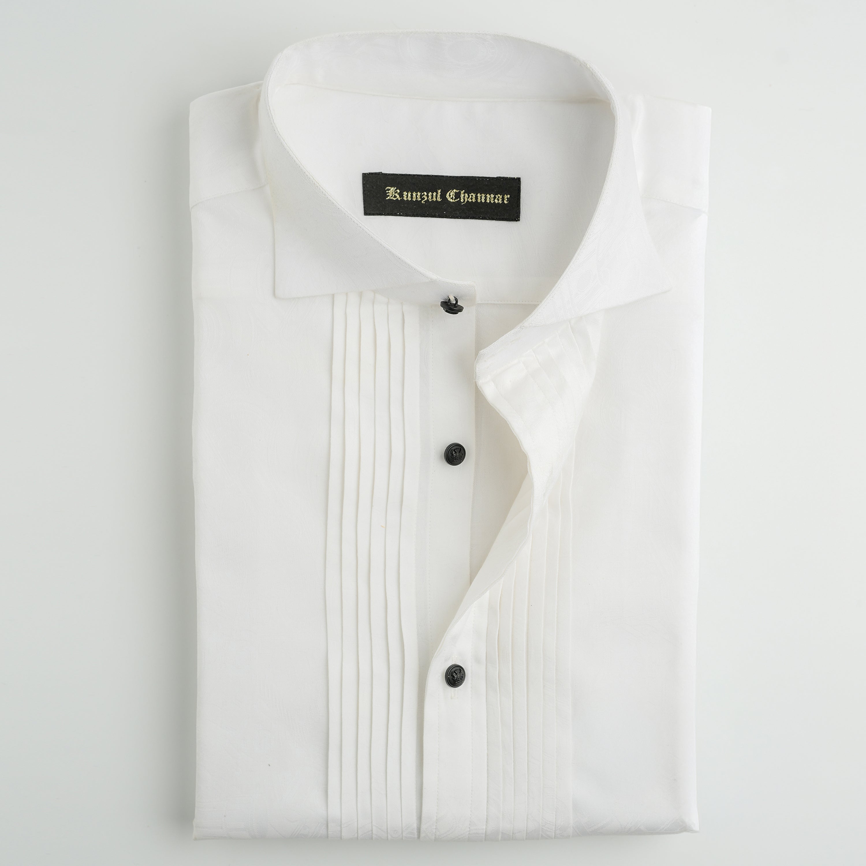 WHITE PREMIUM TUXEDO SHIRT