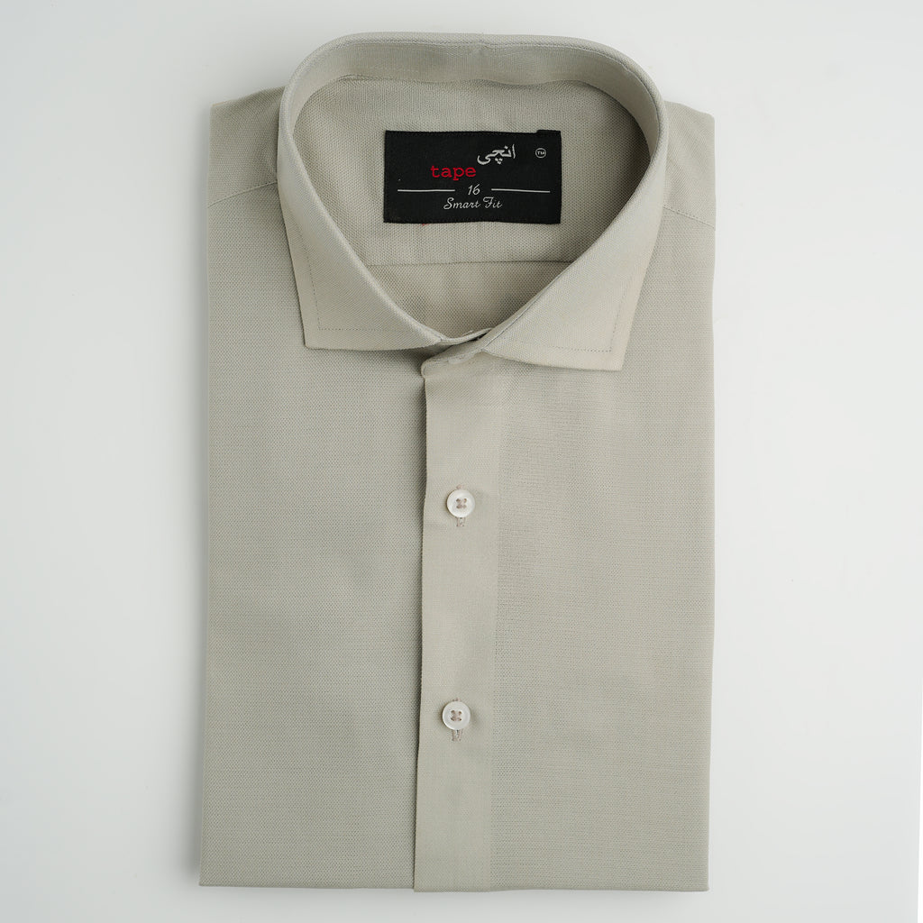 ROCK BEIGE TEXTURED SHIRT