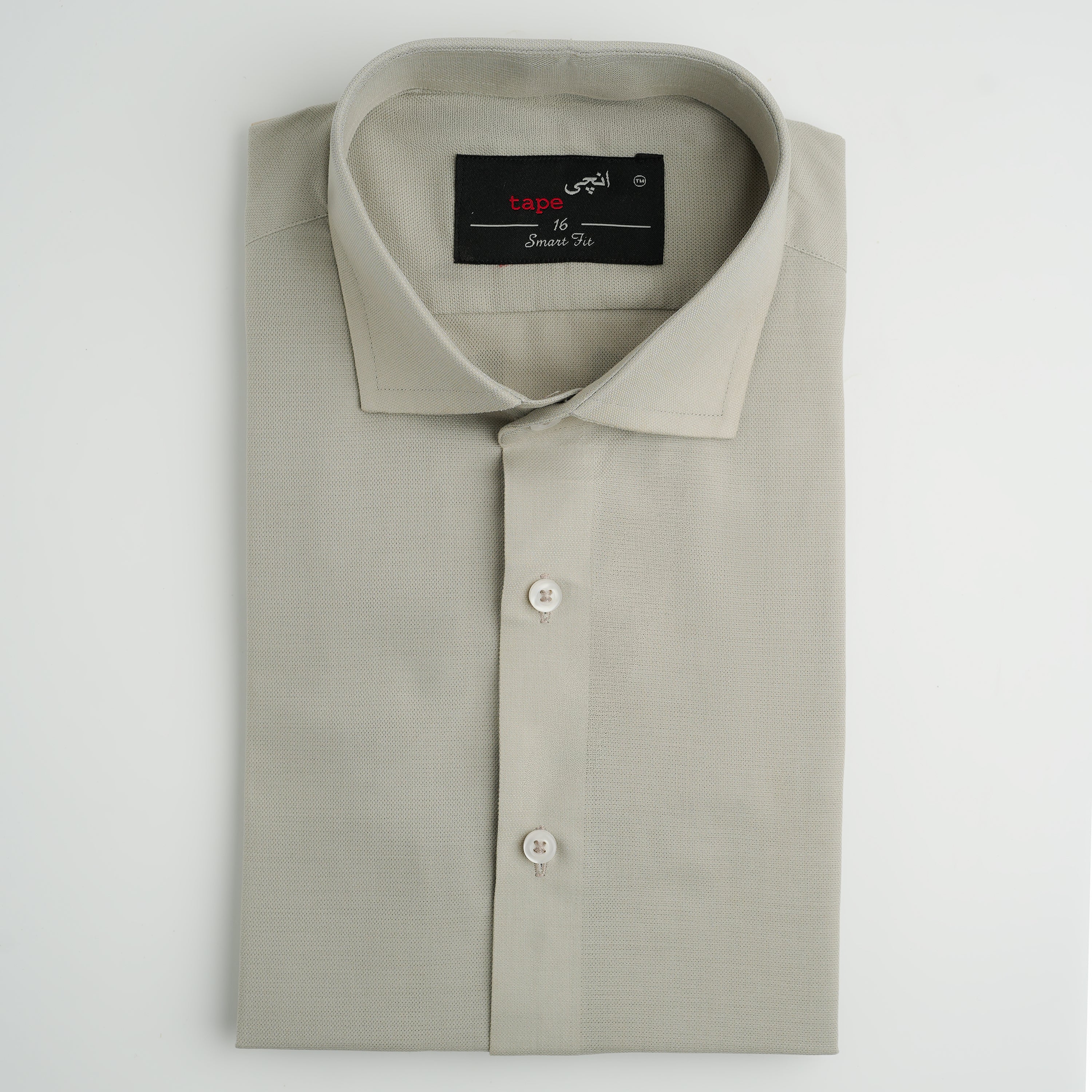 ROCK BEIGE TEXTURED SHIRT