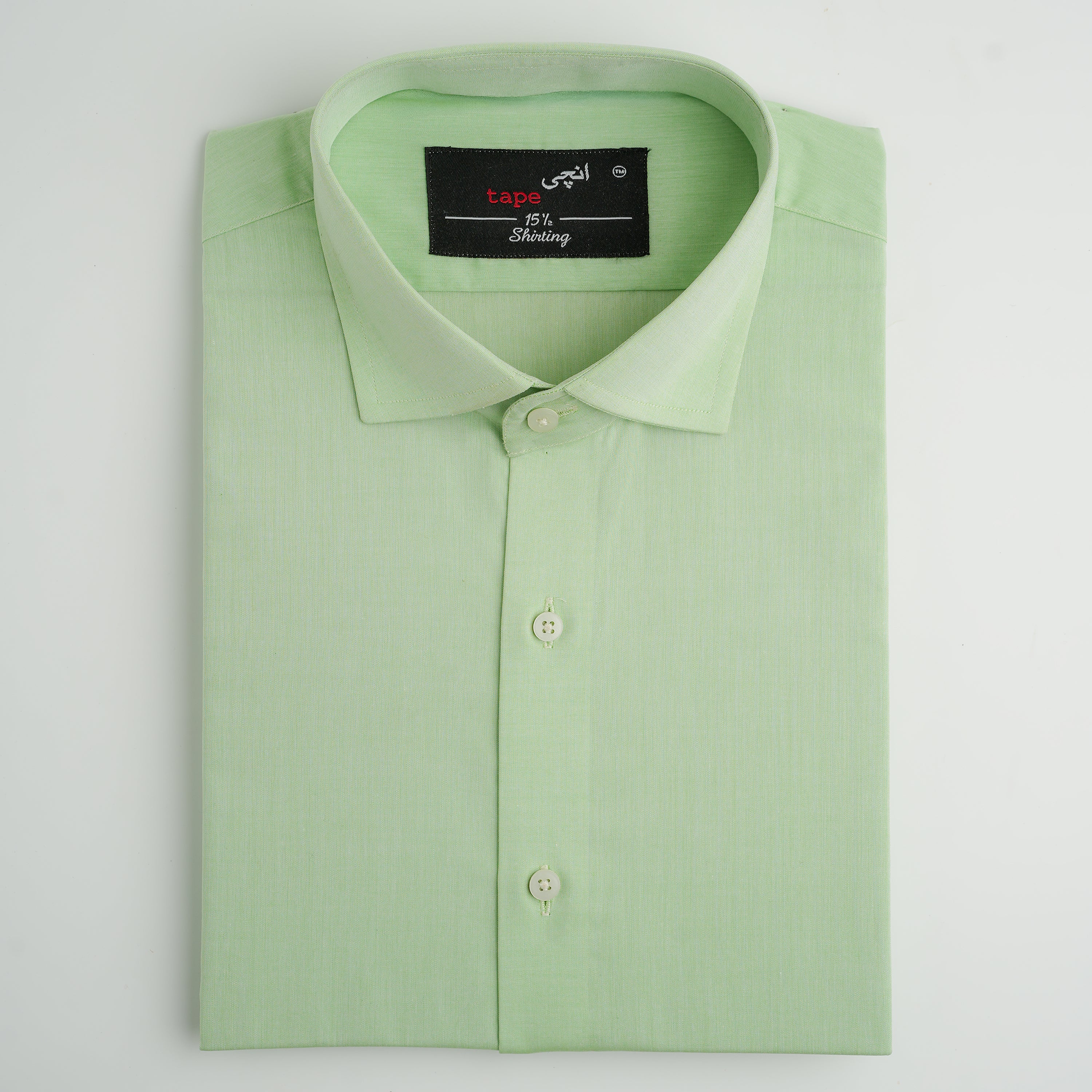 LIGHT GREEN COTTON SHIRT