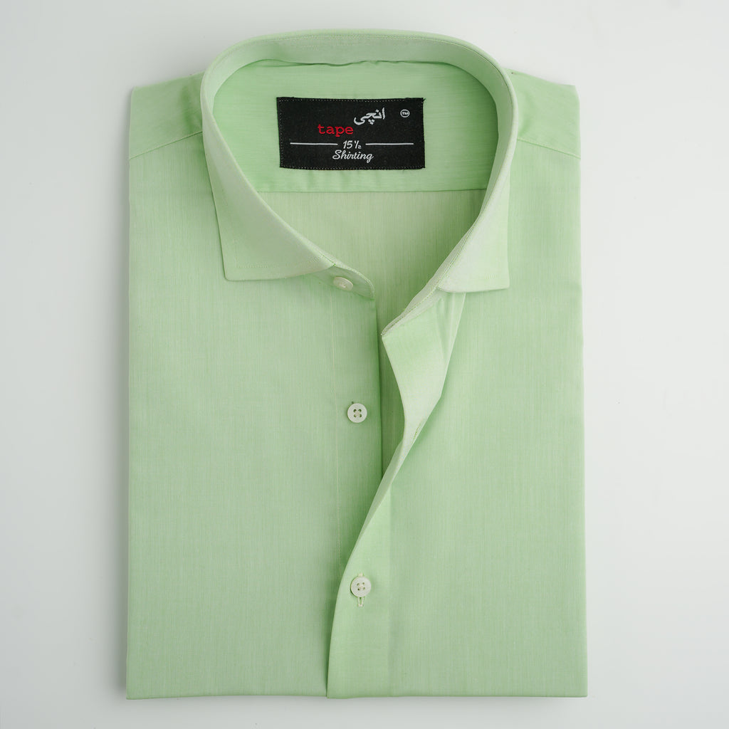 LIGHT GREEN COTTON SHIRT