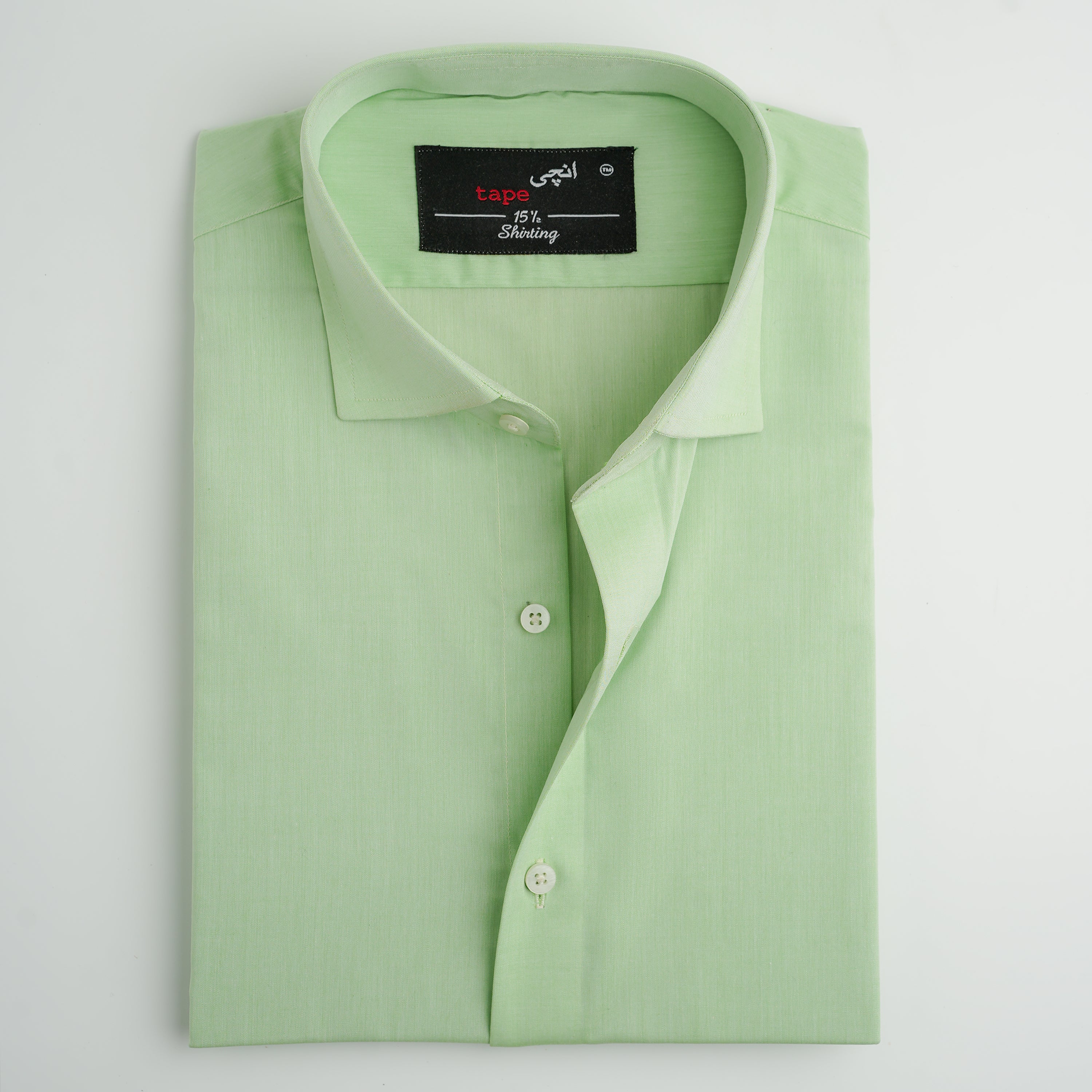 LIGHT GREEN COTTON SHIRT
