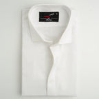 WHITE HERRINGBONE SHIRT