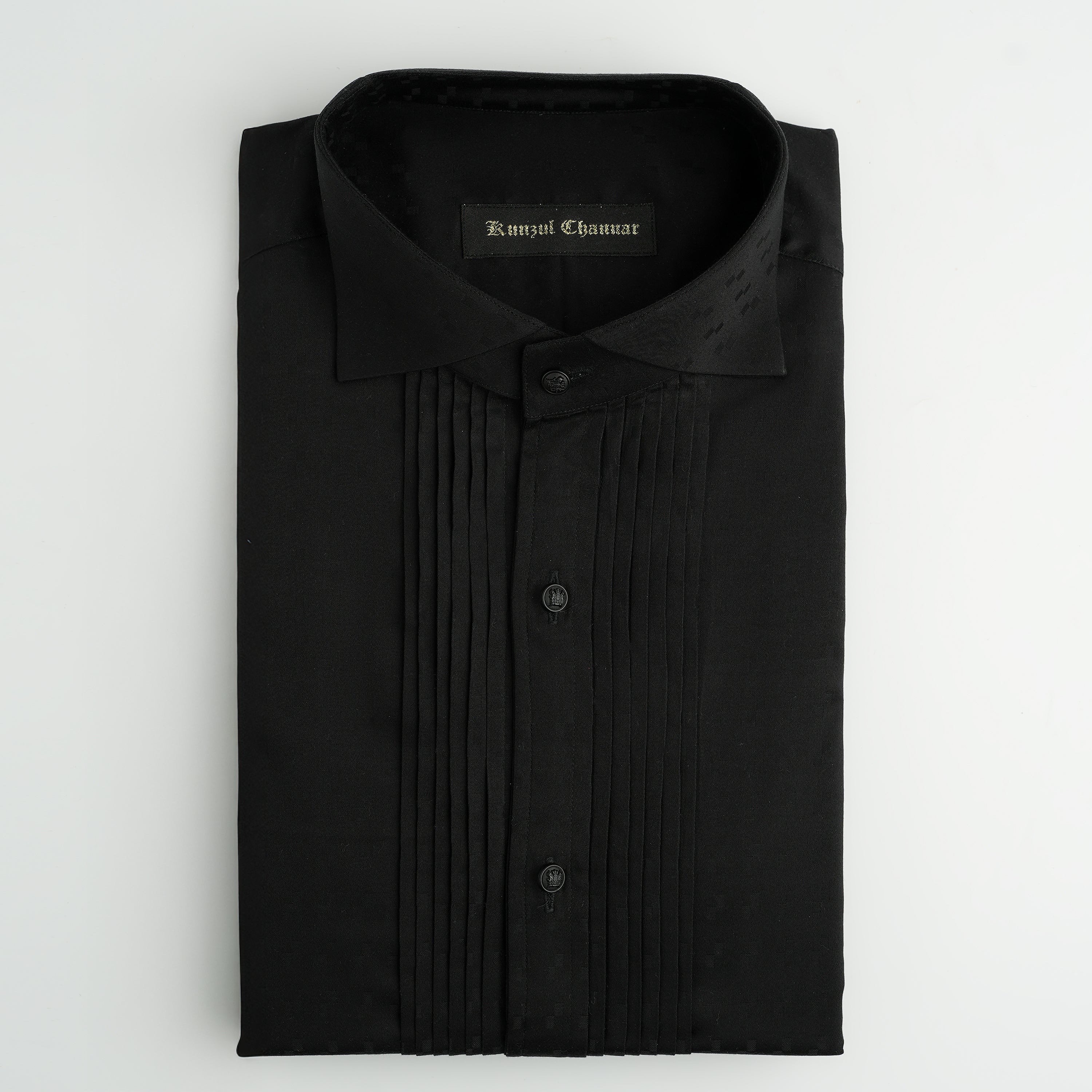PREMIUM BLACK TUXEDO SHIRT