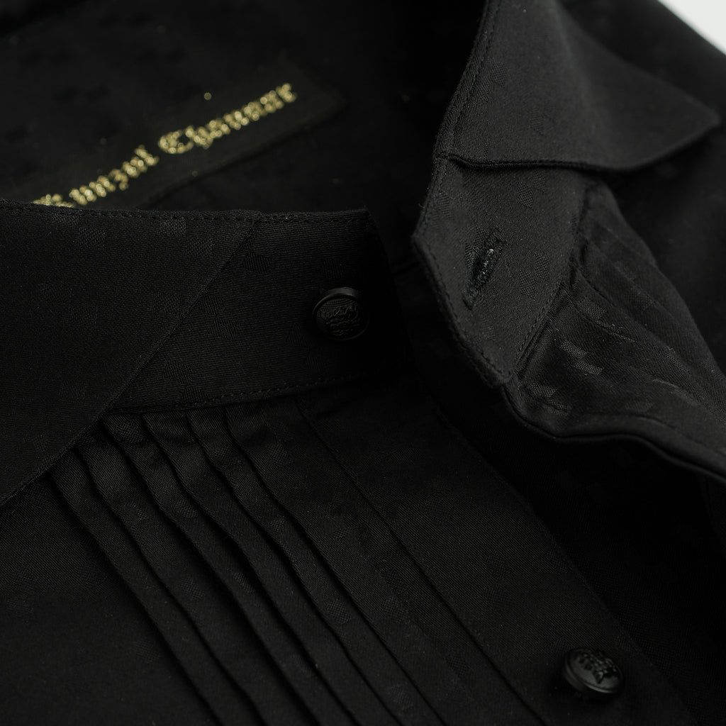PREMIUM BLACK TUXEDO SHIRT